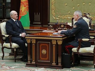 President receives report of Belarus Interior Minister Igor Shunevich