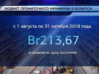 Бюджет прожиточного минимума в Беларуси с 1 августа 2018