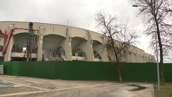 В Минске столице продолжается реконструкция стадиона «Трактор»