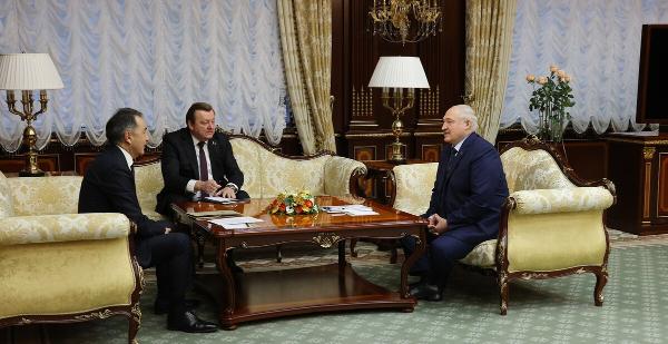 Александр Лукашенко встретился с председателем Коллегии Евразийской экономической комиссии Бакытжаном Сагинтаевым