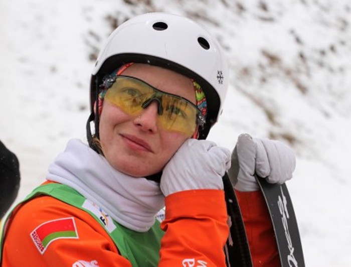 Belarus’ Anna Guskova has won gold at PyeongChang Olympics