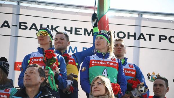 Belarusians win gold at the Russian Biathlon Championships