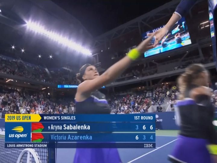 Azarenka loses to Sabalenka in US Open first round