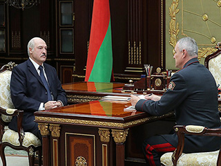 Встреча Александра Лукашенко с министром внутренних дел Игорем Шуневичем