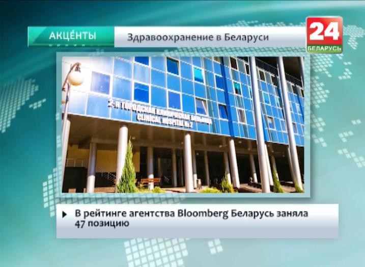 В рейтинге агентства Bloomberg Беларусь заняла 47 позицию