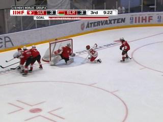 На чемпионате мира по хоккею в Швеции юниорская сборная Беларуси в 1/4 сыграет против сборной России