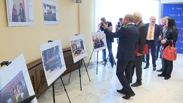 Exhibition dedicated to 30th anniversary of diplomatic relations between Belarus and Russia opens at Ministry of Foreign Affairs