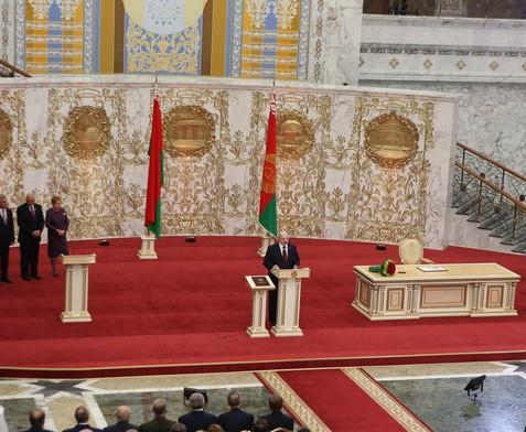 Церемония вступления в должность вновь избранного президента Республики Беларусь