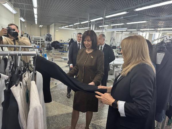Chairperson of Council of Republic Natalia Kochanova visited Kamvol enterprise
