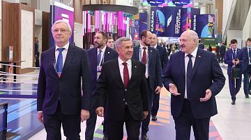 Александр Лукашенко посетил церемонию открытия Игр Будущего в Казани