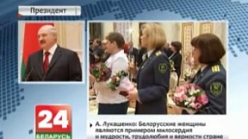 President of Belarus confers state awards to women on eve of March, 8