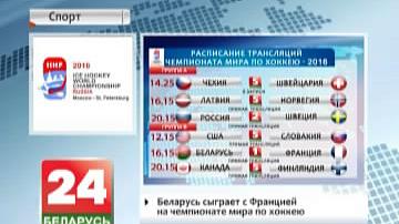 Беларусь згуляе з Францыяй на чэмпіянаце свету па хакеі