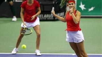 Belarusian tennis players FedCup silver medalists