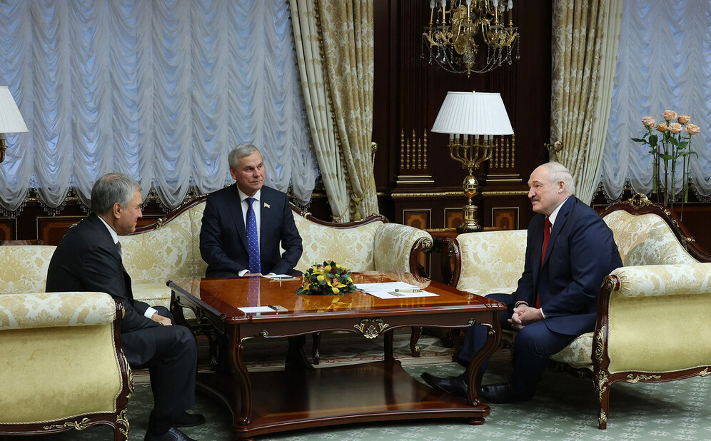 Президент встретился с председателем Госдумы России