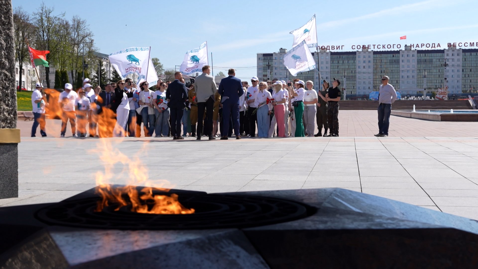 В Витебской области стартовал патриотический автопробег ко Дню Победы «За единую Беларусь»