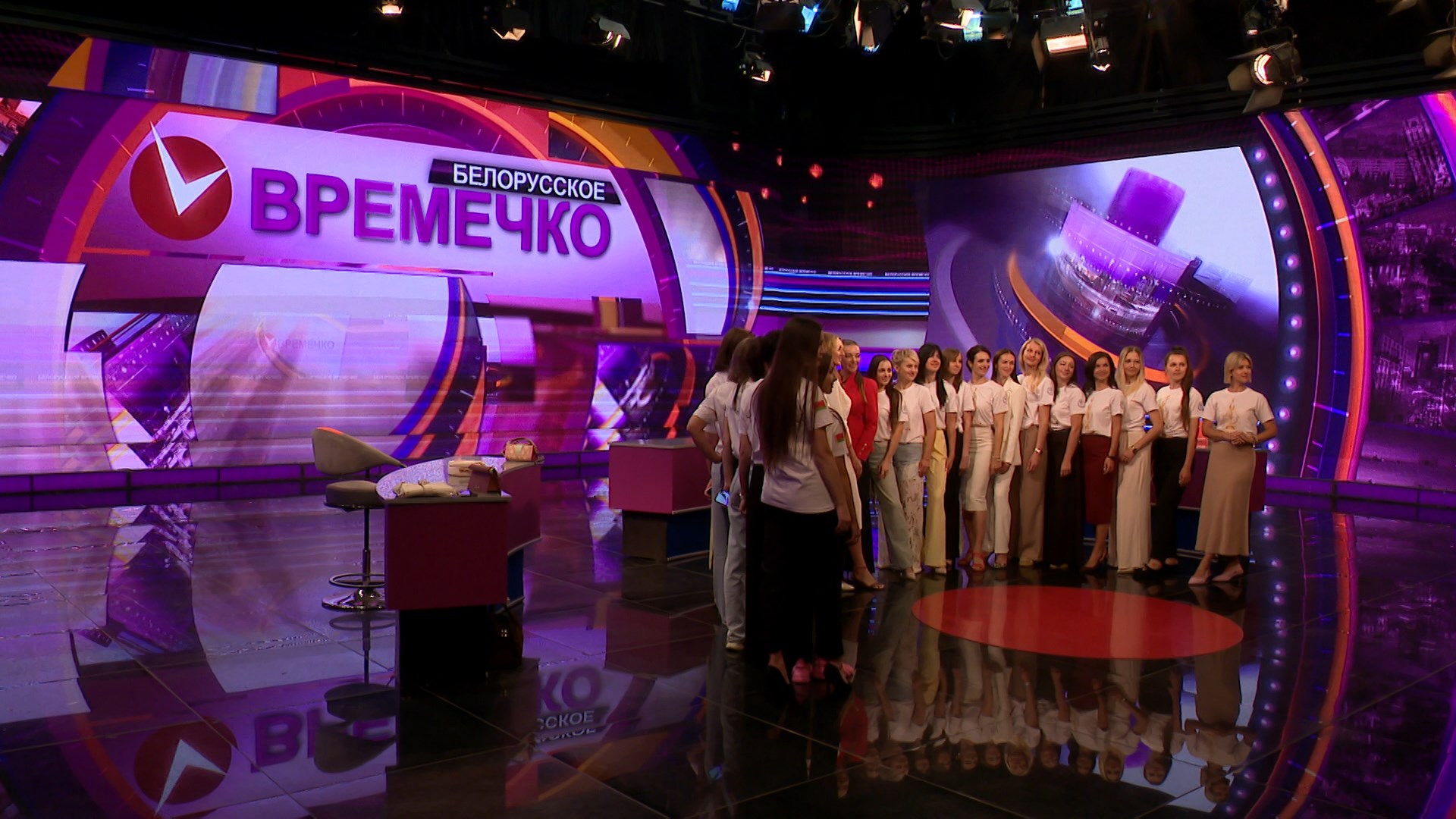 Финалистки республиканского конкурса «Краса Беларуси» познают азы телевидения
