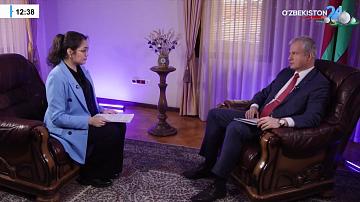 The Ambassador of Belarus to Uzbekistan gave an interview to the Uzbekistan 24 TV channel