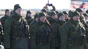 On the eve of 8 March, military women were honored in Belarus
