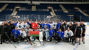 Belarusian President Aleksandr Lukashenko attended HC Dinamo Minsk’s training session