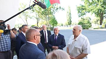 Президент Беларуси А. Лукашенко с рабочей поездкой в Бресте