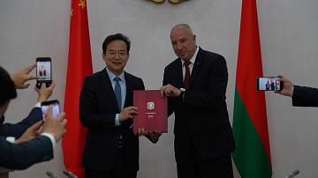 The Chairman of Grodno Oblast Executive Committee held a meeting with the Deputy Governor of the Chinese province of Gansu