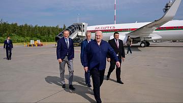 Президент Беларуси с рабочим визитом в России