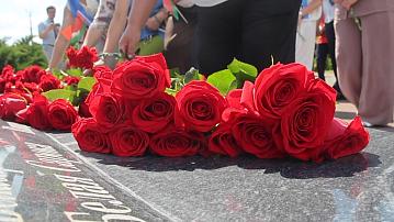 On the eve of Independence Day, Narovlya honored the memory of those who died during the Great Patriotic War