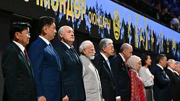 А. Лукашенко в Бишкеке посетил церемонию открытия VI Всемирных игр кочевников 
