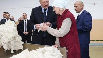 Lukashenko visited textile enterprise Kamvol