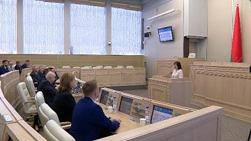 N. Kochanova met with the labour collective of Planar JSC