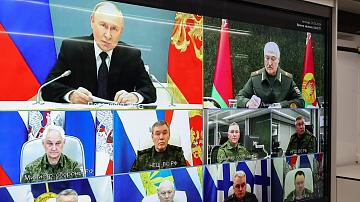 Президенты Беларуси и России связались по ВКС в ходе совместной тренировки ядерных сил