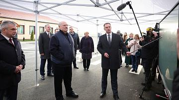 The President opened the bridge in Mozyr