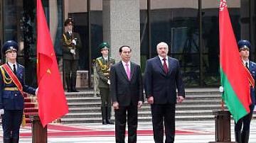 Vietnam President Tran Dai Quang pays official visit to Belarus