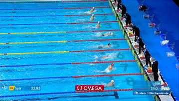  Ilya Shymanovich won 100 m breaststroke at Speedo Short Course Meet 2025