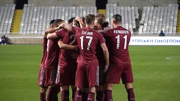 Белорусские футболисты победили Кипр в первом товарищеском матче нового сезона