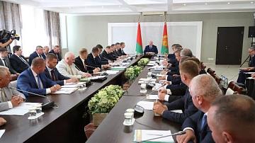 А. Лукашенко с рабочей поездкой в Шкловском районе Могилёвской области