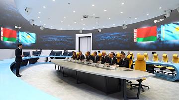 Government delegation on a visit to Kazakhstan