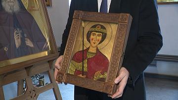 Иконостас Минского православного храма украсил лик Георгия Победоносца