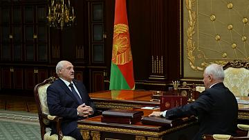 А. Лукашенко принял с докладом специального посланника Президента 