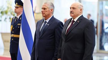 А. Лукашенко провёл переговоры с Президентом Кубы