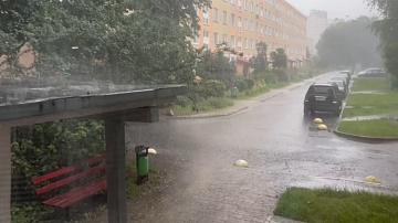 Беларусь накрыли ливни и грозы