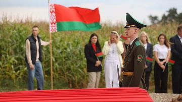Remains of 25 soldiers and officers of the Russian army were reburied in Grodno Oblast