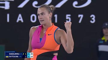 A. Sabalenka in the Australian Open final