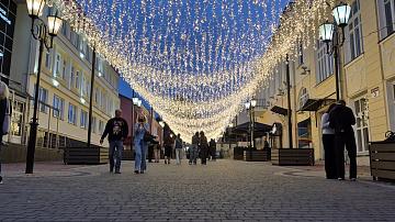 New colorful illumination adorns the festival city of Vitebsk