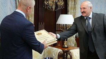 Alexander Lukashenko met with cosmonaut Oleg Novitsky
