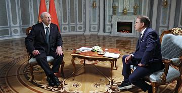 Lukashenko gave an interview to RT TV channel journalist Rick Sanchez