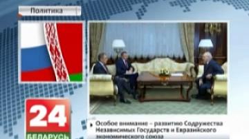 Alexander Lukashenko and Sergei Lavrov discuss Belarusian-Russian relations, integration issues and international situation