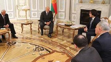 Georgia's parliamentary delegation on a visit to Belarus
