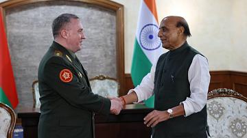 Встреча министров обороны Беларуси и Индии