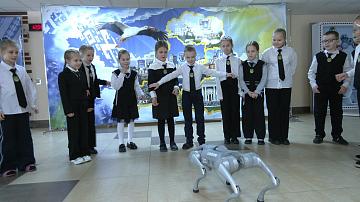 Bionic robot dog appeared in one of the schools of the Brest Oblast
